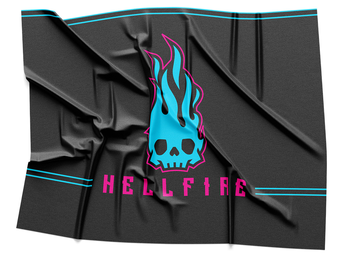 Hellfire Black Logo Rendering