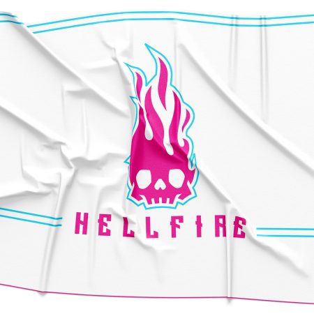 Hellfire White Logo Rendering