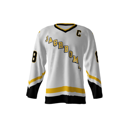 Jagr Bombs White Alternate Hockey Jersey