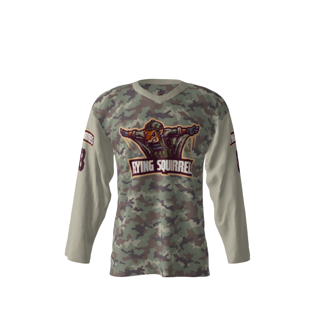 Flying Squirrels Hockey Jersey Front