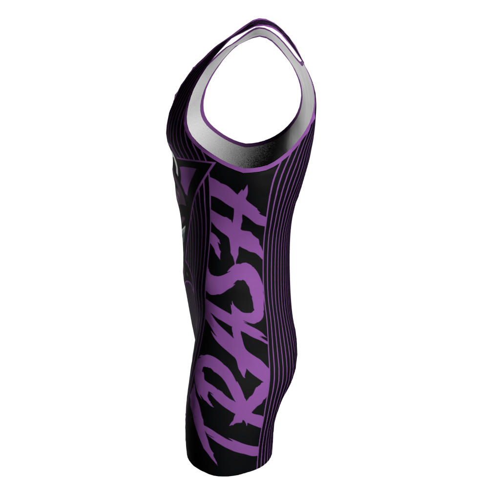 Trash Panda Black Wrestling Singlet - Image 2