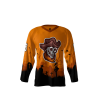 Outlaws Halloween Orange Hockey Jersey Front