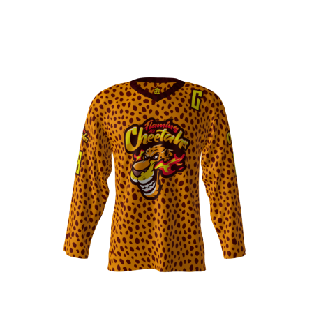 Flaming Hot Cheetahs Hockey Jersey Front