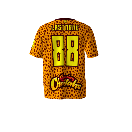 Flaming Hot Cheetahs Softball Jersey Back