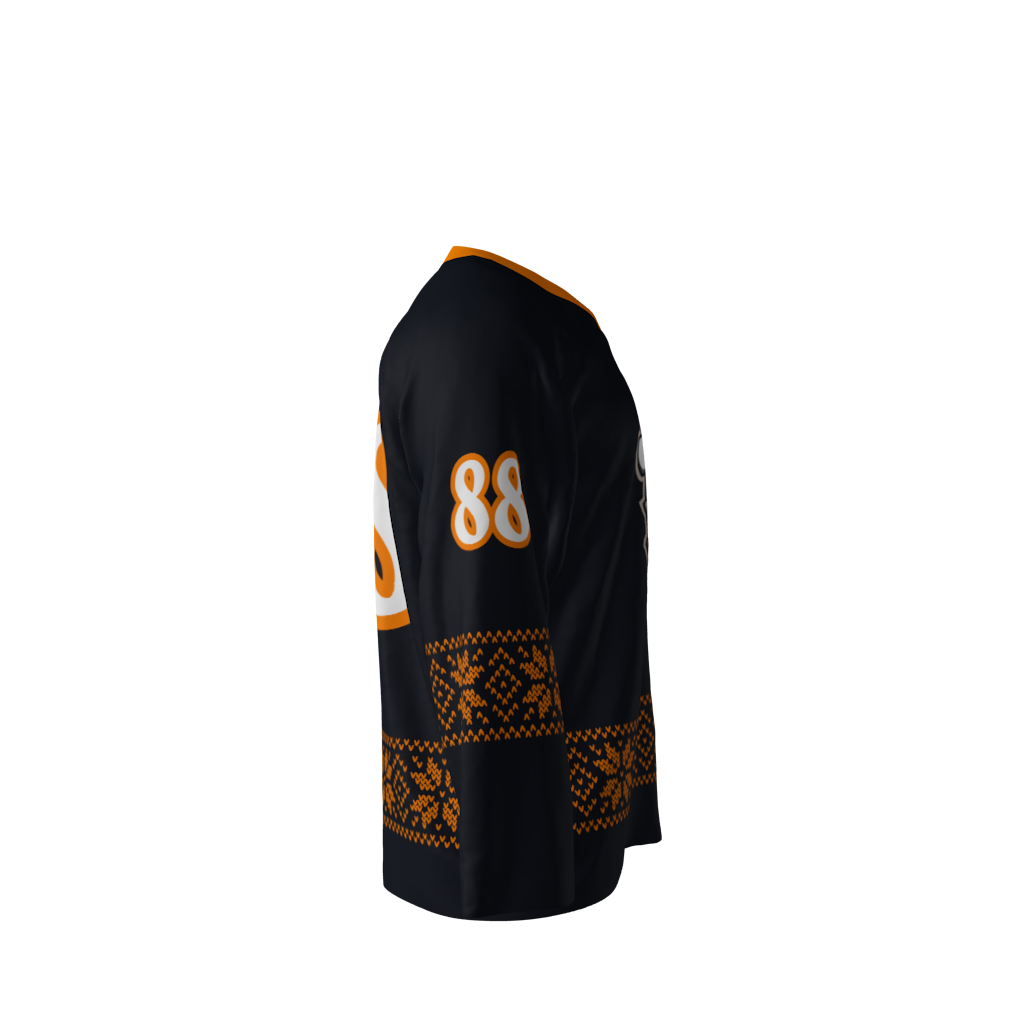 Outlaws Holiday Hockey Jersey Design Right