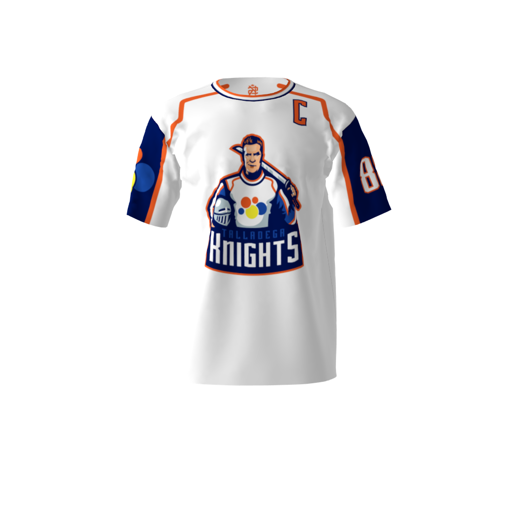Talladega Knights White Softball Jersey
