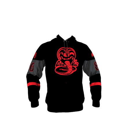 Cobra Kai Black Red Hoodie