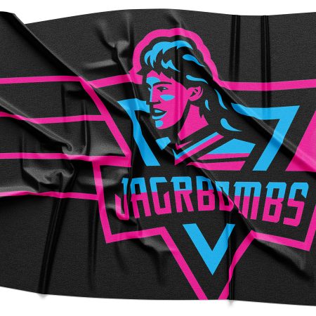 Jagr Bomb Vice Logo Rendering on Fabric
