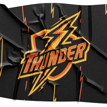 Thunder Logo Rendering on Fabric