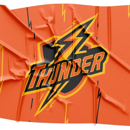 Thunder Logo Rendering on Fabric