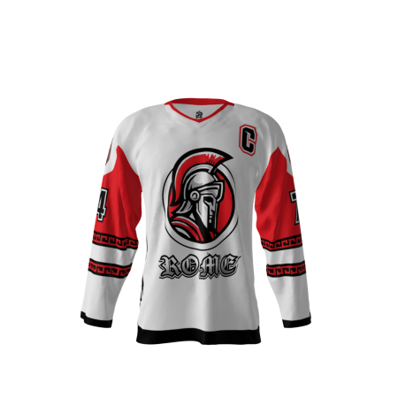 Rome White Hockey Jersey