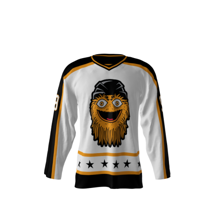 Gritty Gang White Hockey Jersey