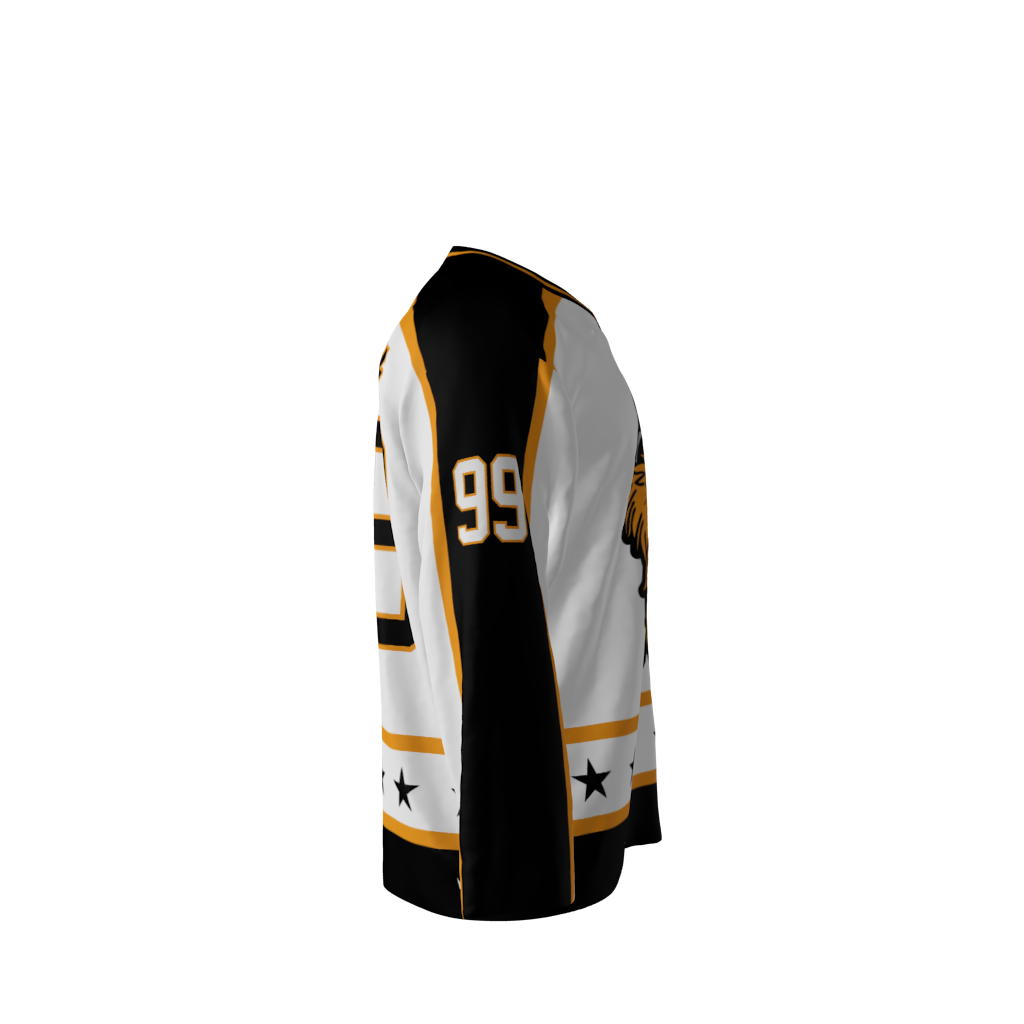 Gritty Gang White Hockey Jersey - Image 4