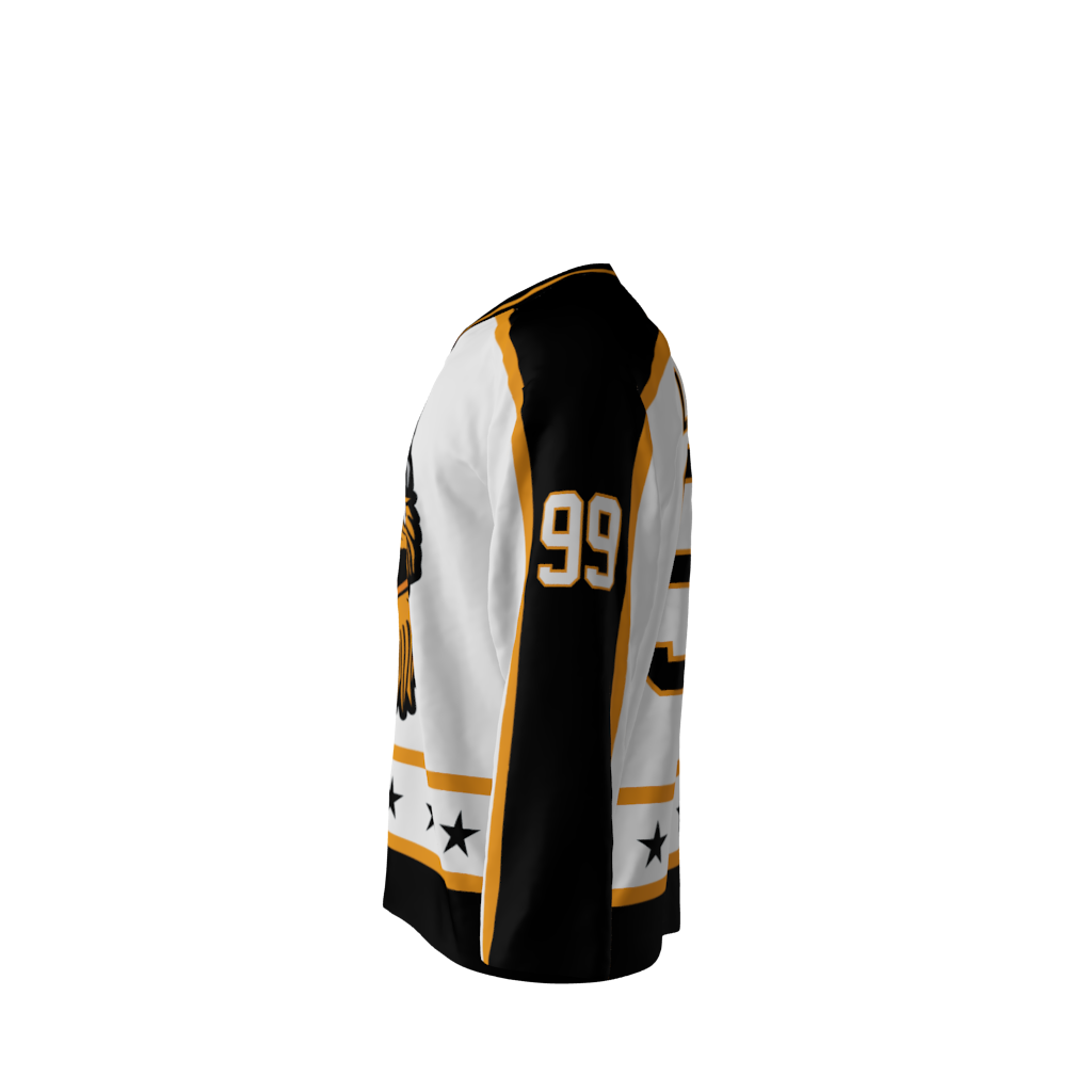 Gritty Gang White Hockey Jersey - Image 2
