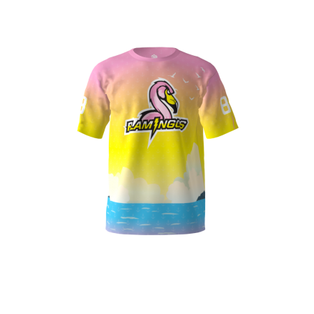 Greasy Flamingos Yellow Softball Jersey