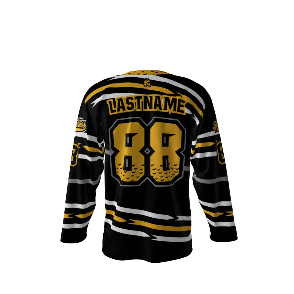 Armadillos Black Hockey Jersey - Image 3