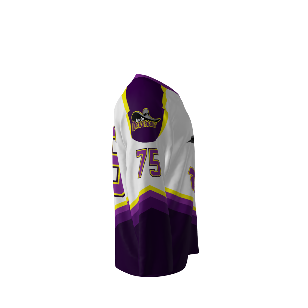 Darkwing Ducks White Hockey Jersey - Image 4