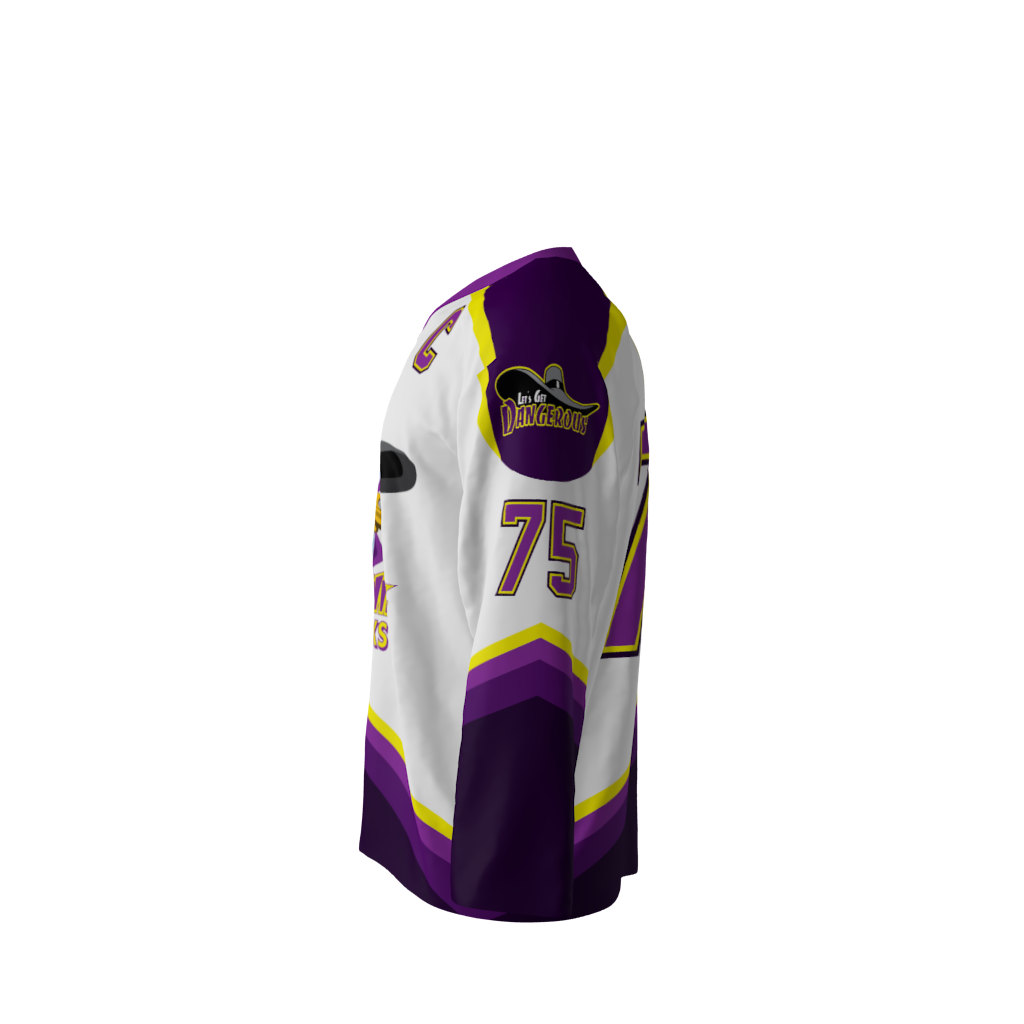 Darkwing Ducks White Hockey Jersey - Image 2
