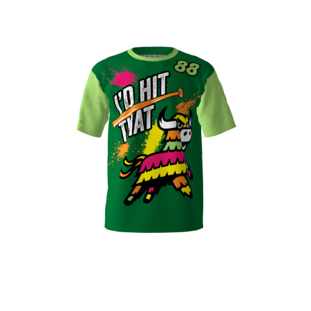 I'd Hit That Green Bull Piñata Softball Jersey
