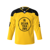 Potential front view of a dye sublimated pro-style custom hockey jersey
