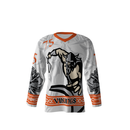 Vikings White Hockey Jersey