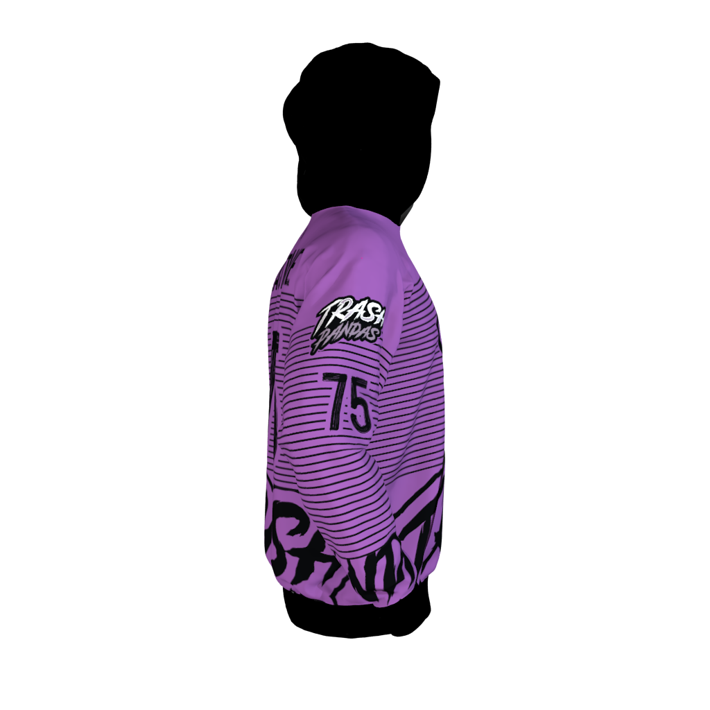 Trash Pandas Purple Hoodie - Image 5