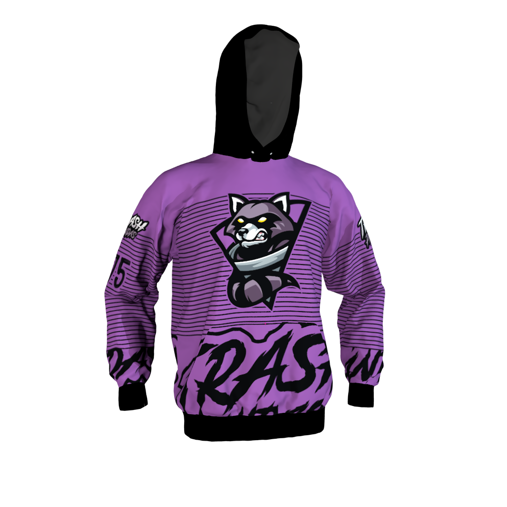 Trash Pandas Purple Hoodie - Image 3