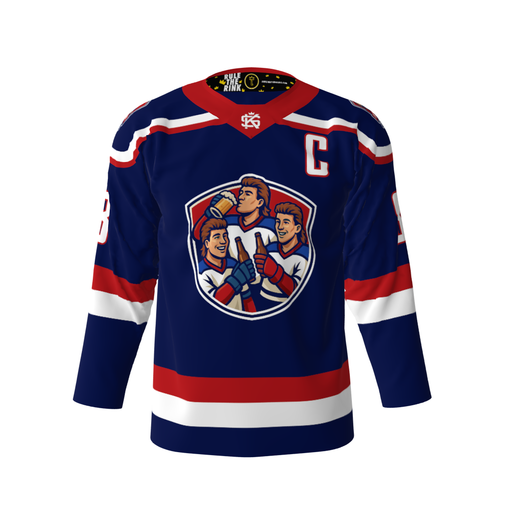 Beer League Beauties Blue Hockey Jersey