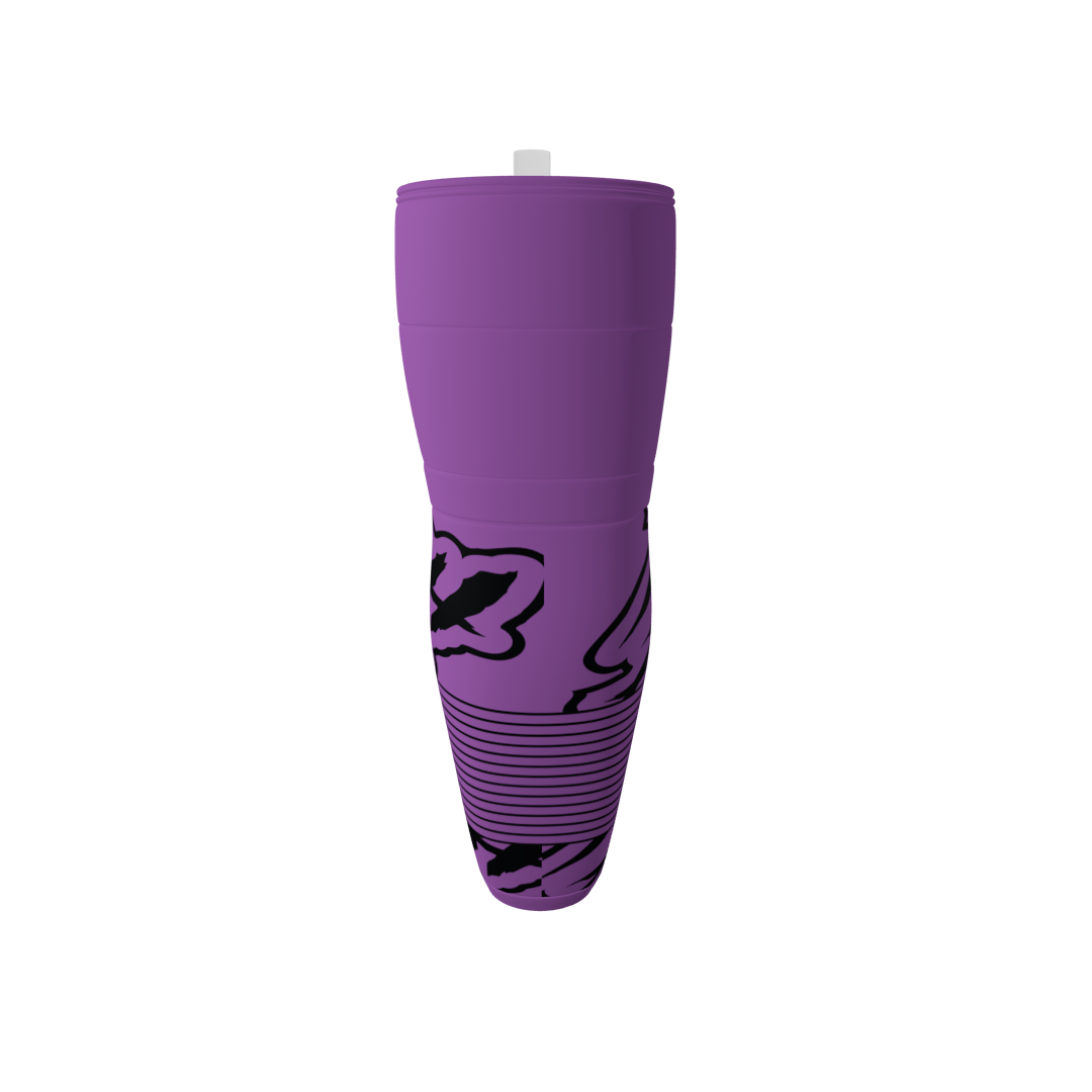 Trash Pandas Purple Ice Hockey Socks - Image 2