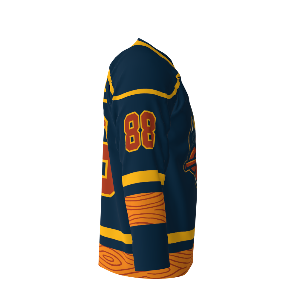 Angry Beavers Blue Hockey Jersey - Image 4