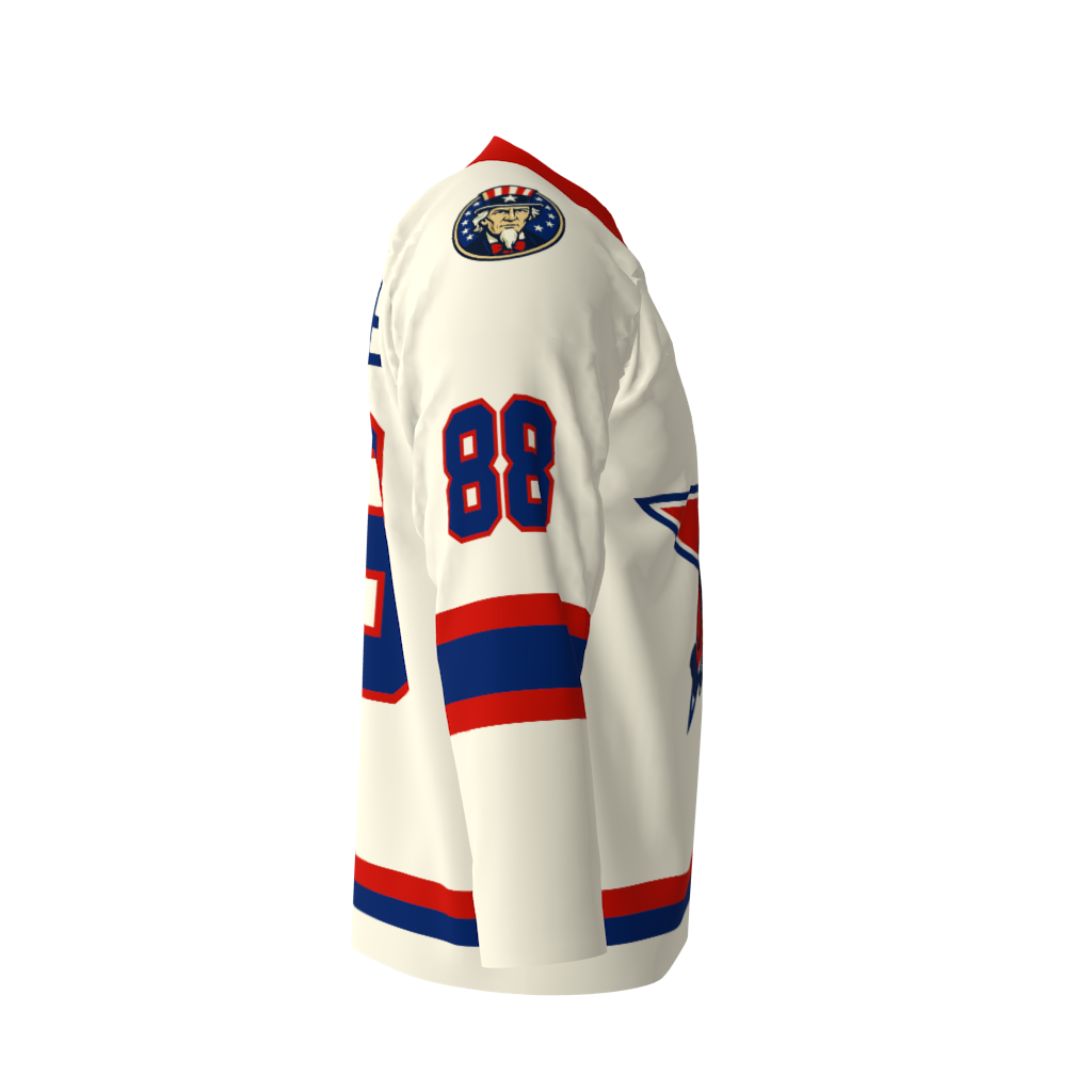 Uncle Sam Cream Hockey Jersey - Image 4