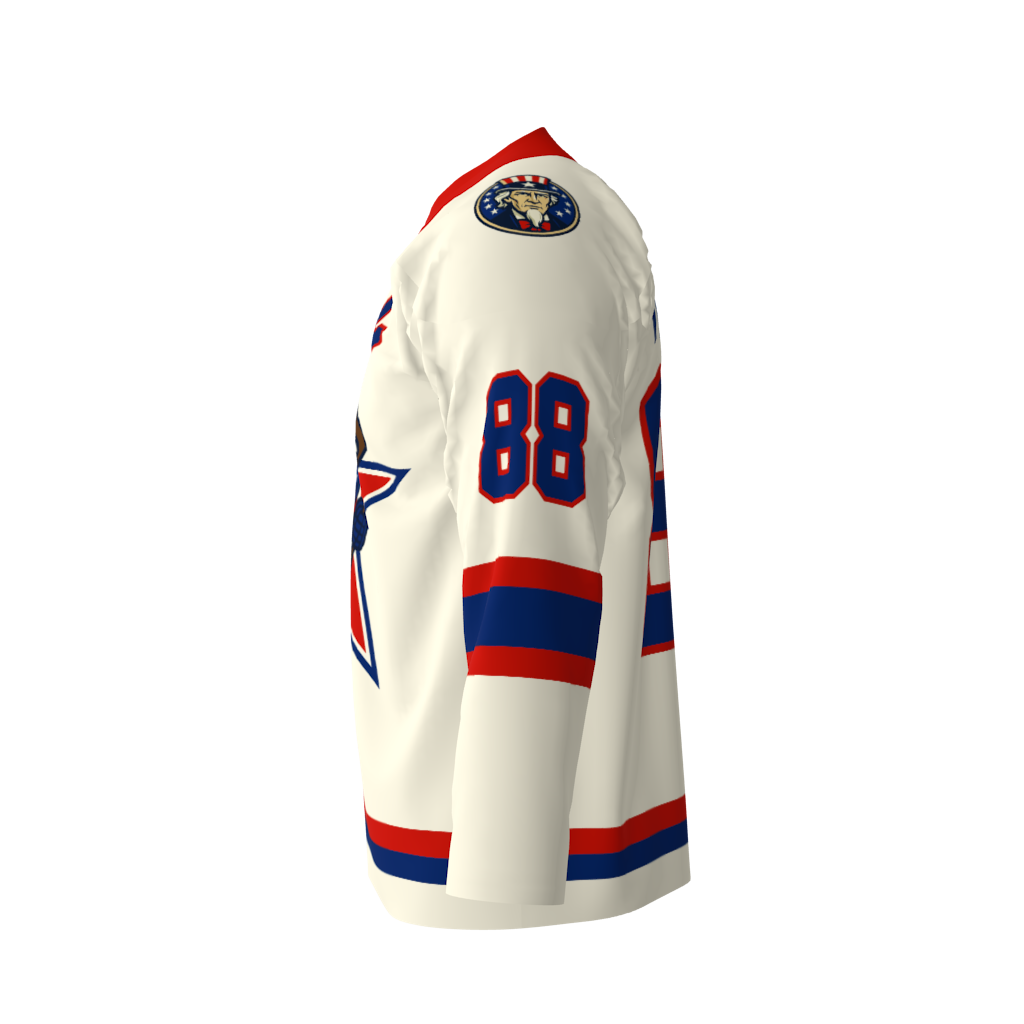Uncle Sam Cream Hockey Jersey - Image 2