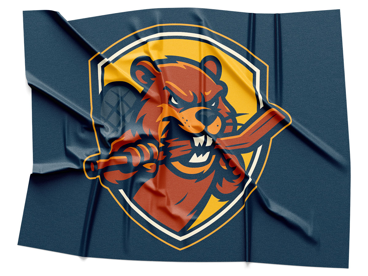 Angry Beavers Blue Hockey Jersey - Image 5