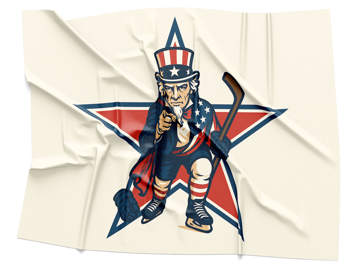 Uncle Sam Cream Hockey Jersey - Image 5