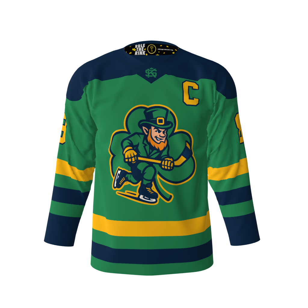 Lucky Puckers Green Hockey Jersey