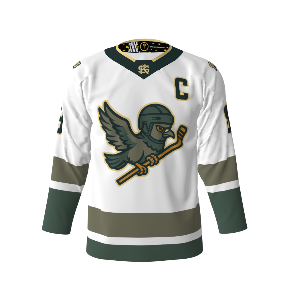 Flying Pigeons White Hockey Jersey