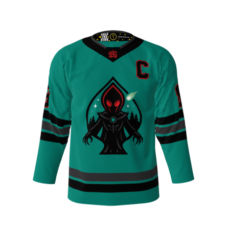 Flatwoods Monsters Teal Hockey Jersey
