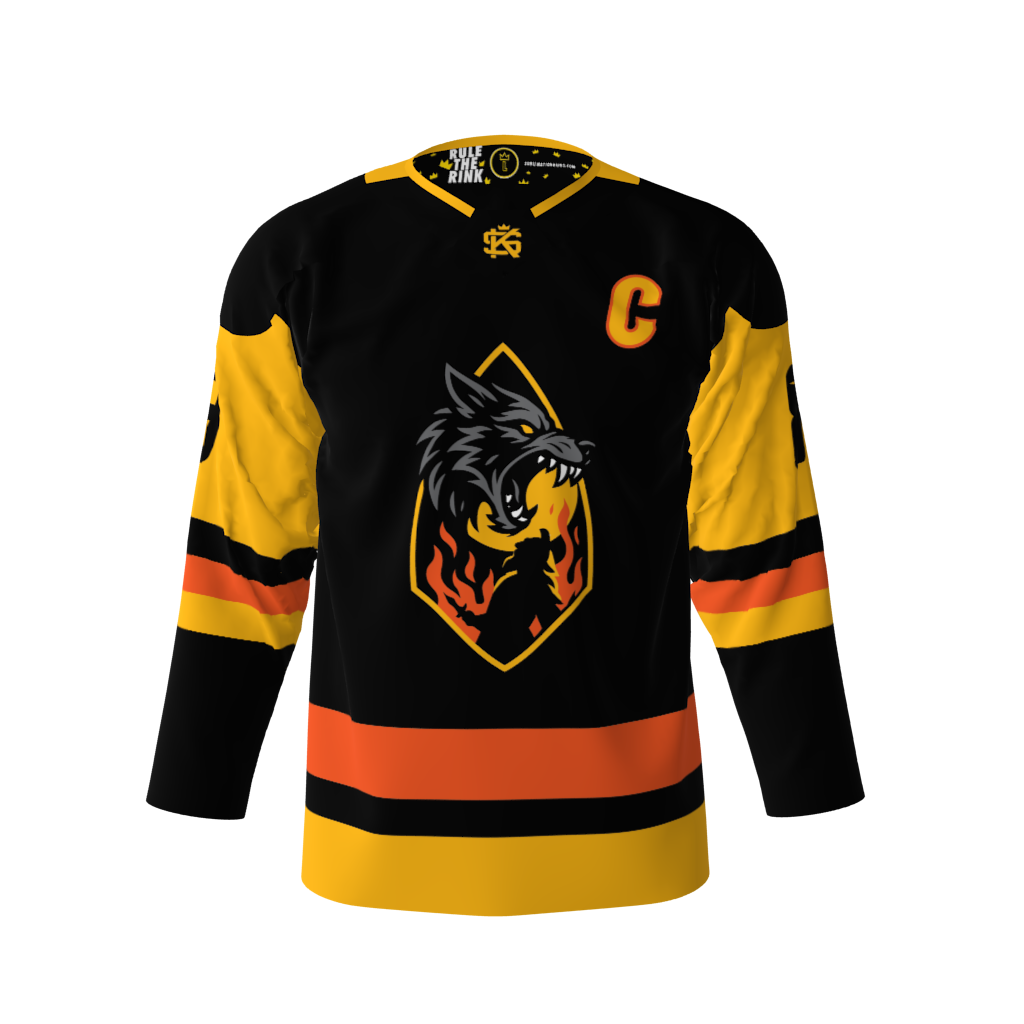 Fenrir's Wrath Black Hockey Jersey