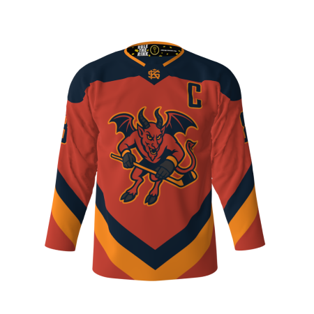 Leeds Devils Red Hockey Jersey