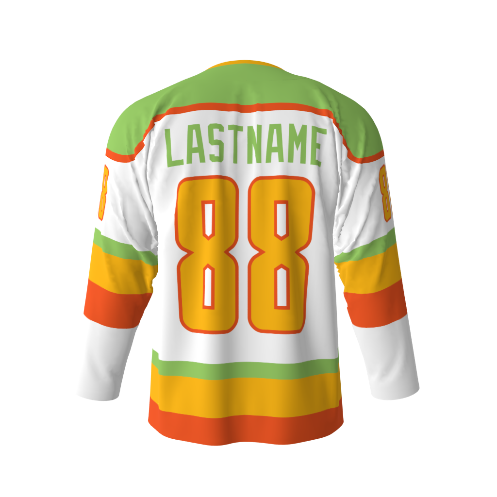 Invasion White Hockey Jersey - Image 3