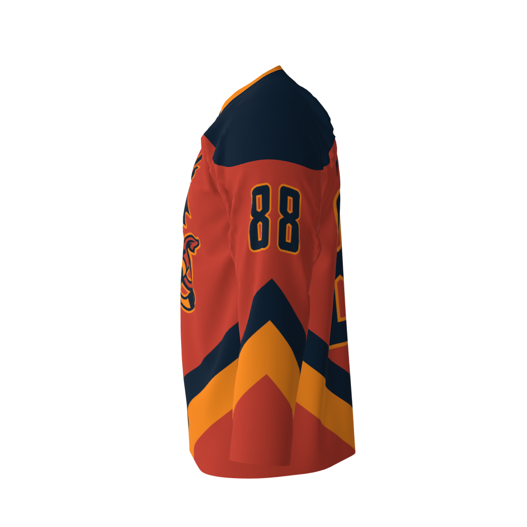 Leeds Devils Red Hockey Jersey - Image 2