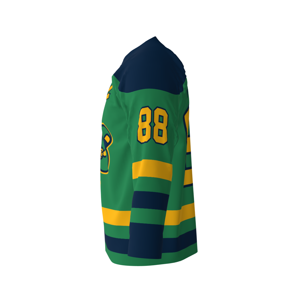 Lucky Puckers Green Hockey Jersey - Image 2