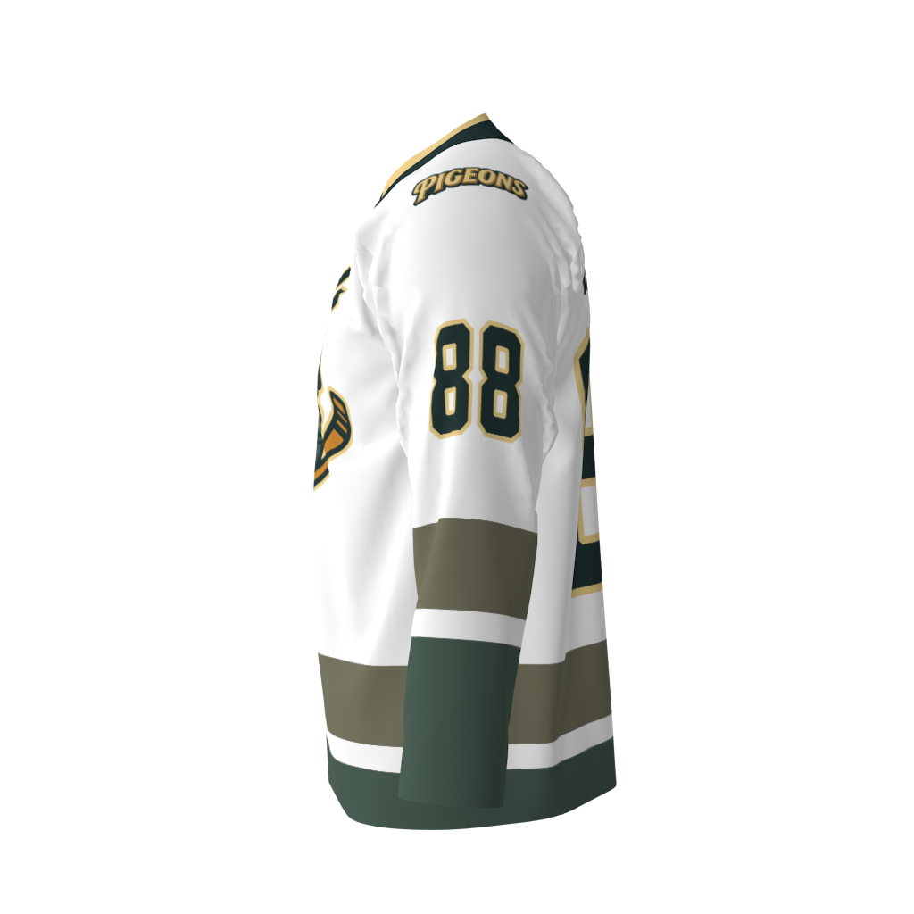 Flying Pigeons White Hockey Jersey - Image 2