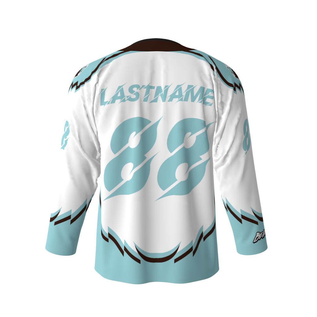 Bearsharks White Hockey Jersey - Image 3