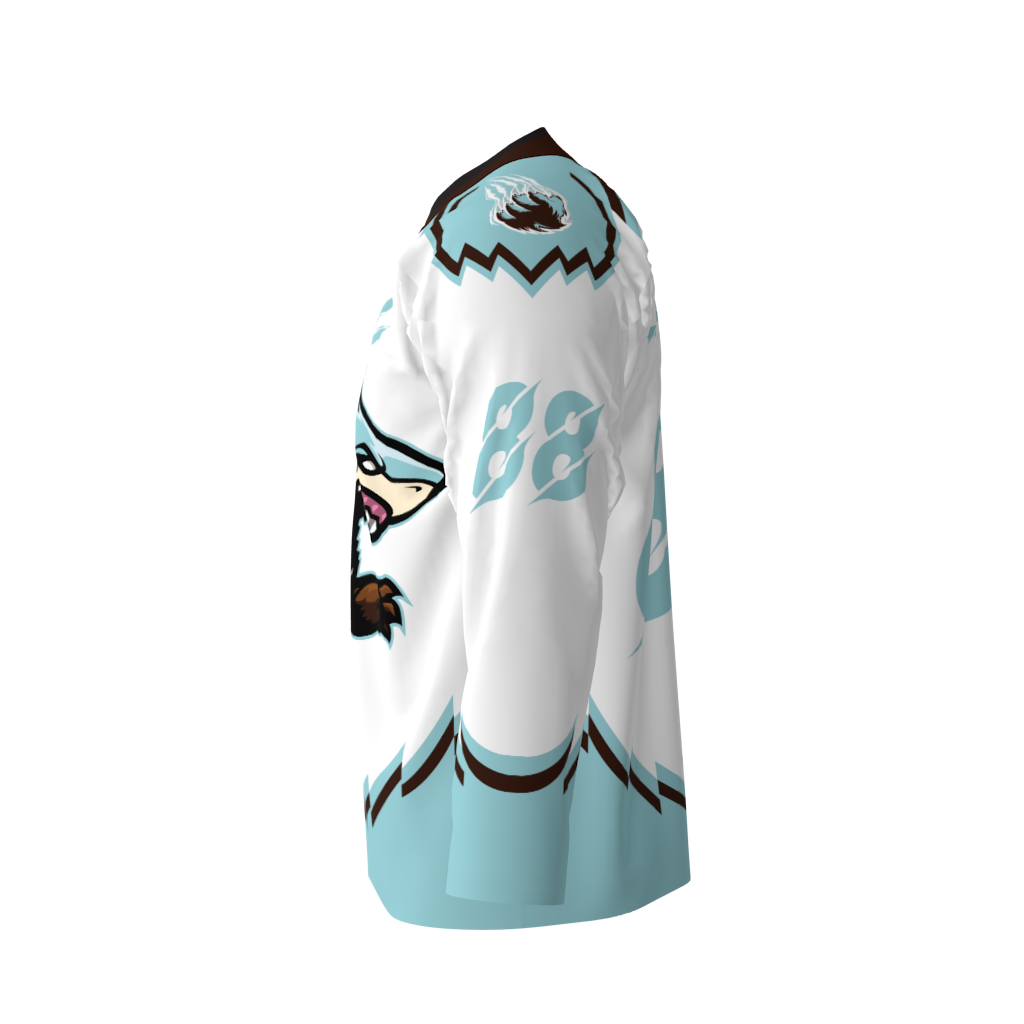 Bearsharks White Hockey Jersey - Image 2