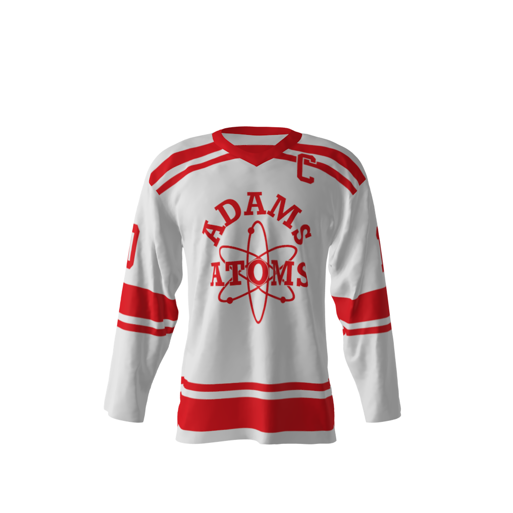 Adams Atoms White Hockey Jersey