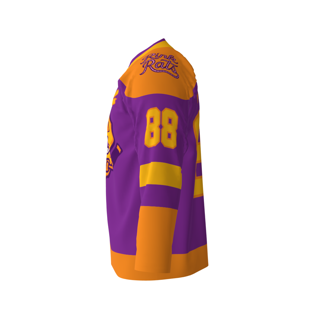 Rink Rats Purple Hockey Jersey - Image 2