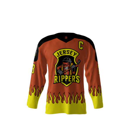 Jersey Rippers Orange Hockey Jersey