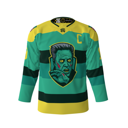 Walken Dead Green Hockey Jersey