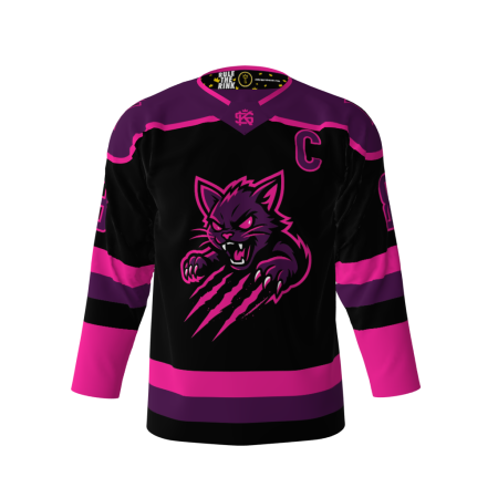 Danger Kittens Black Hockey Jersey